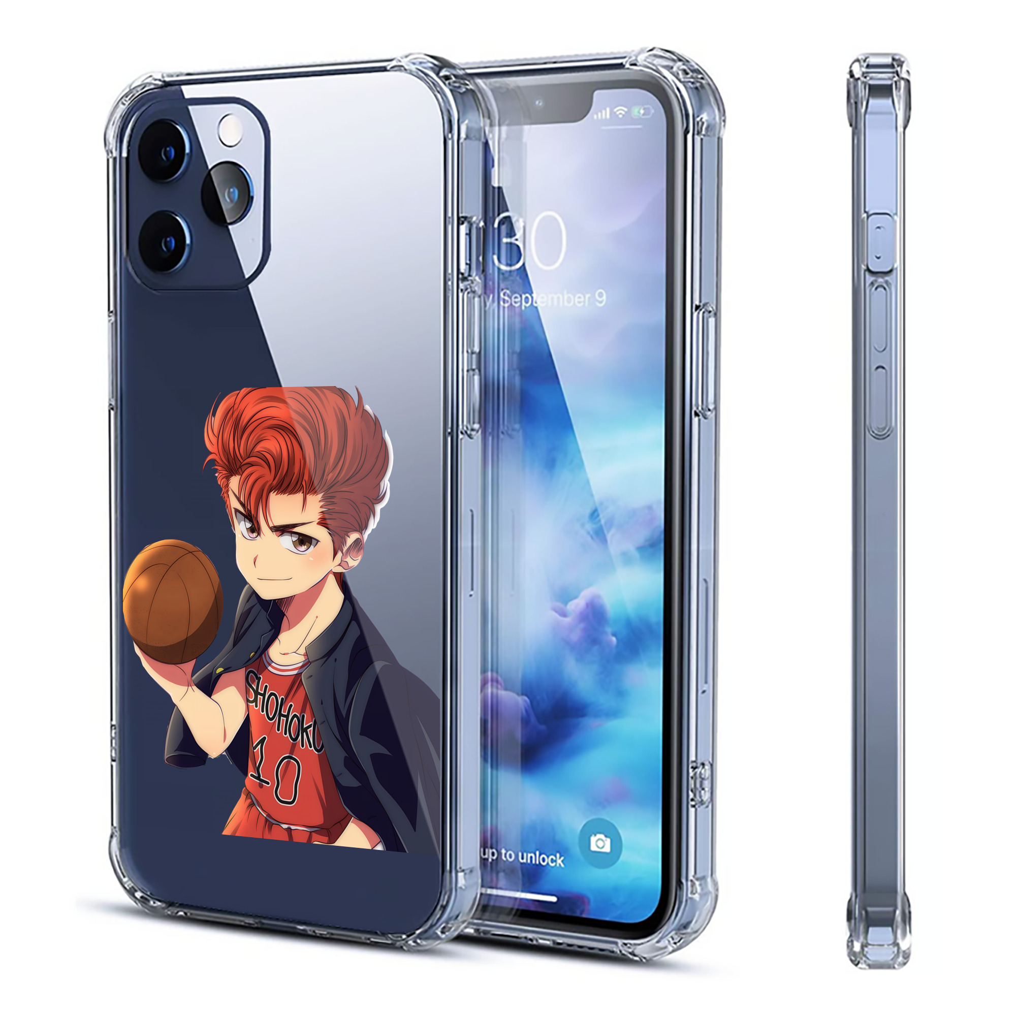 （画像用） SLAM DUNK／スラムダンク 【iPhone 12シリーズ対応】透明スマホケース（クリアソフトケース）